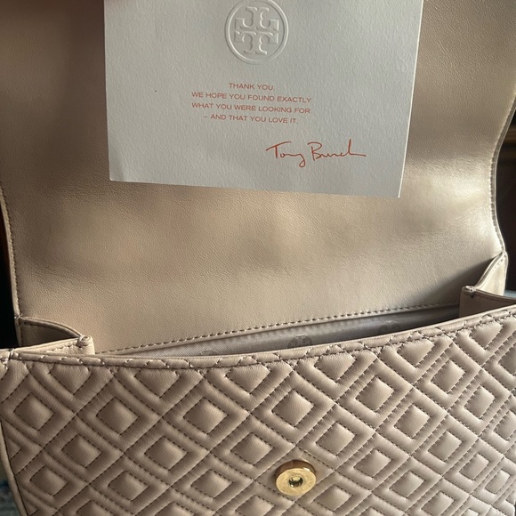 Tory Burch Fleming Convertible Shoulder Bag Crossbody Leather Medium Blush Pink - Picture 6 of 7